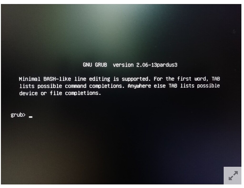 Grub minimal bash like. Grub minimal bash like