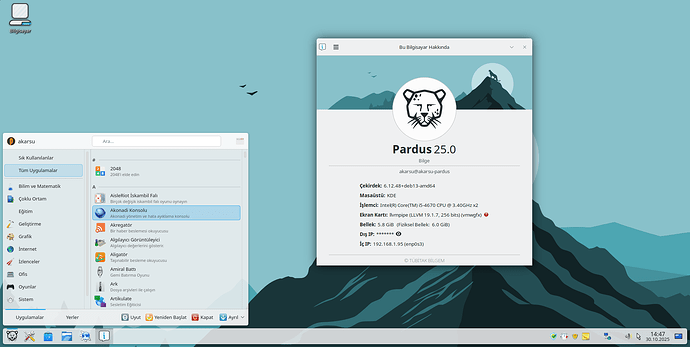 Pardus 25 Beta_KDE