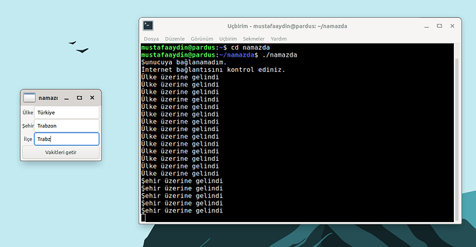 İlçe tamamlamadı ve çıktı vermedi